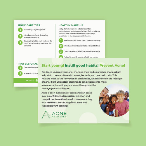 Acne Remedies Marketing Card Bundle