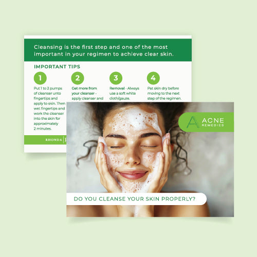 Acne Remedies Marketing Card Bundle