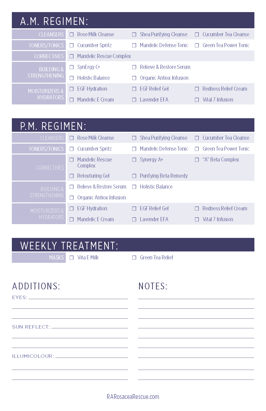 Rosacea Rescue Prescription Recommendation Pads