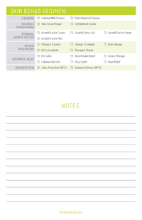 Skin Rehab Prescription Recommendation Pads