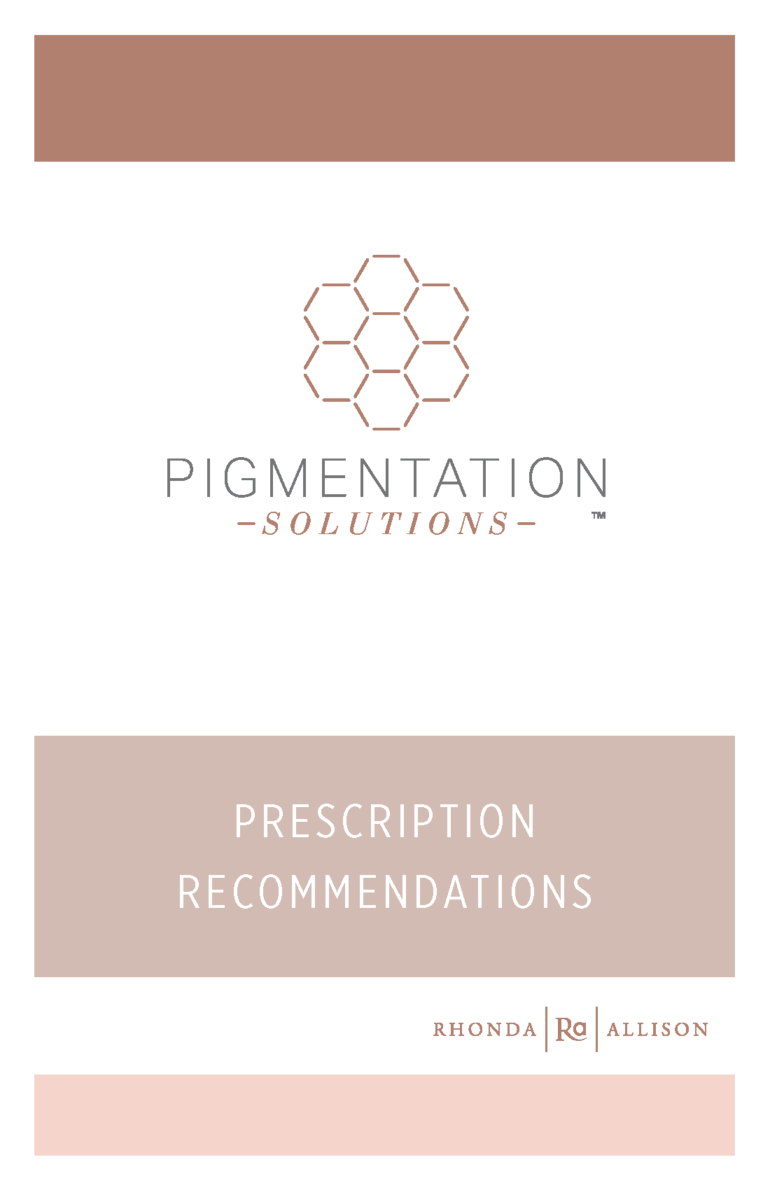 Pigmentation Solutions Prescription Recommendation Pads