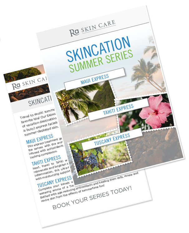 Skincation Summer Series Marketing Cards 5pk